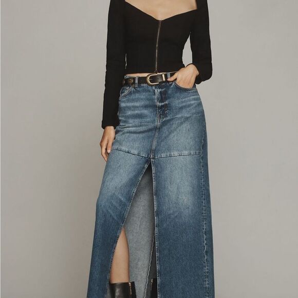 Anthropologie Black Fitted zip front Long Sleeve blouse size medium - Picture 4 of 8